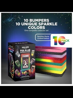 PSA Slab Sparkle Box - 10 Pack Multicolor